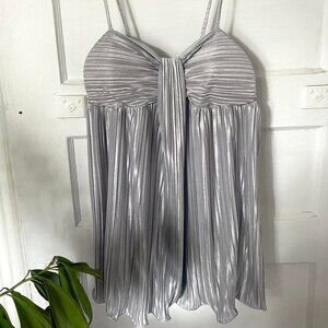 Women's Silver and Grey Blouse